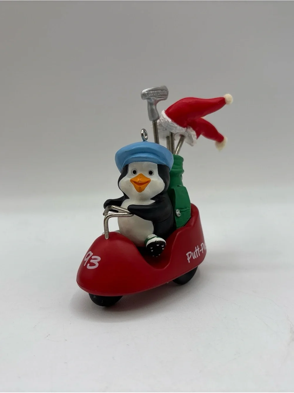 Hallmark Keepsake Ornament Dated 1993 Vintage Putt - Putt Penguin Handcrafted